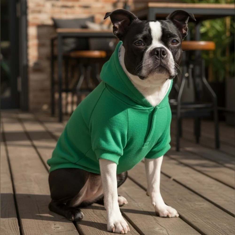 Dog Green Hoodie Large #DGC9